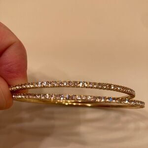 Two Nordstrom costume diamond bracelets